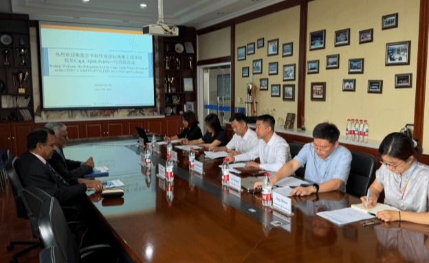 斯里兰卡科伦坡国际航海工程学院校长Ajith一行来访留学生教育中心